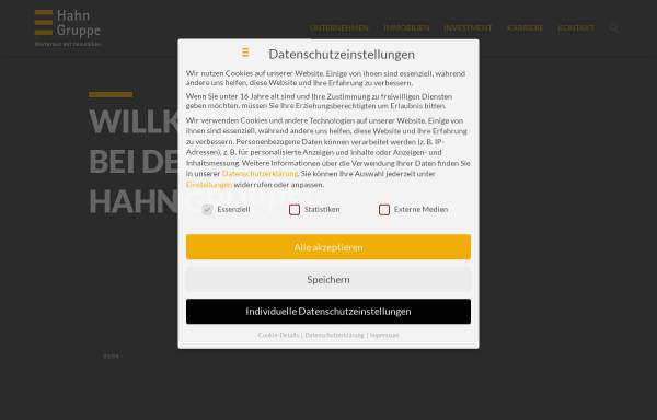 Vorschau von www.hahnag.de, Hahn Immobilien-Beteiligungs AG