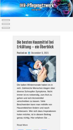 Vorschau der mobilen Webseite www.ihr-pflegenetzwerk.de, Ihr Pflegenetzwerk
