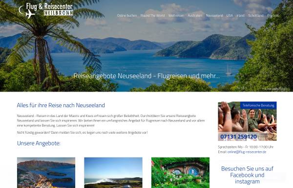 Vorschau von www.reiseinfos-neuseeland.de, Reiseinfos Neuseeland