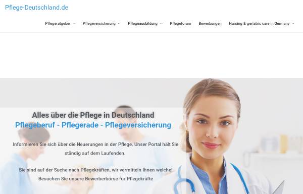 Vorschau von www.pflege-deutschland.de, Pflege Deutschland