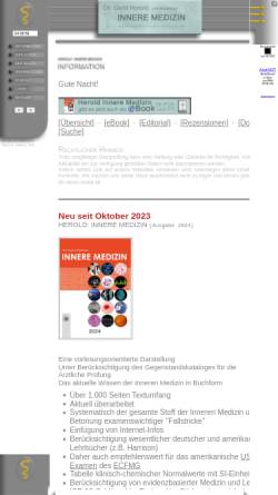 Vorschau der mobilen Webseite www.herold-innere-medizin.de, Herold Innere Medizin