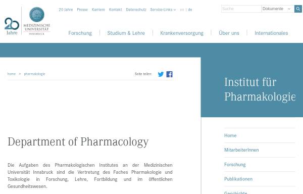 Vorschau von www2.i-med.ac.at, Pharmainformation