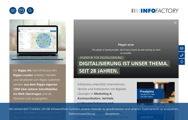 Vorschau von www.infofactory.ch, Infofactory GmbH