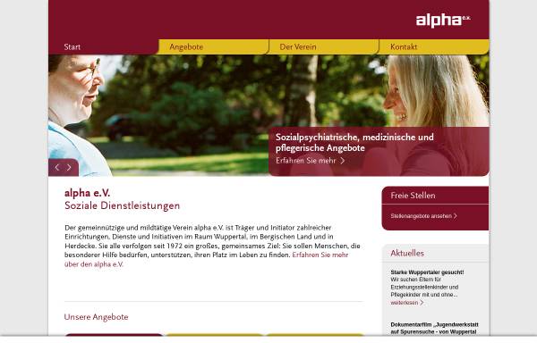 Vorschau von www.alphaev.de, Alpha e.V.
