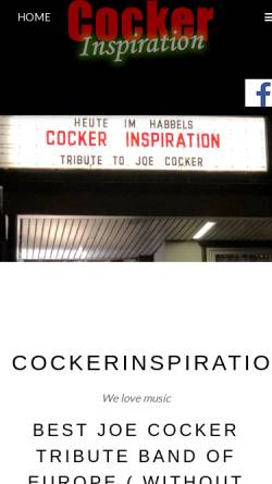 Vorschau der mobilen Webseite www.cockerinspiration.de, Cocker Inspiration