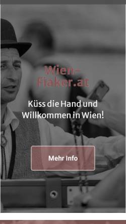 Vorschau der mobilen Webseite www.wien-fiaker.at, Alt Wiener Fiaker - Johann Trampusch