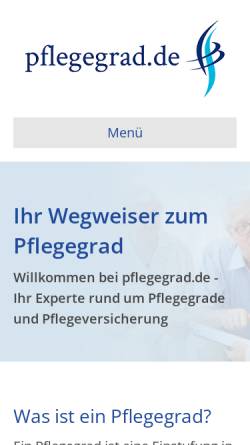 Vorschau der mobilen Webseite www.pflegestufe.info, Pflegestufe.Info
