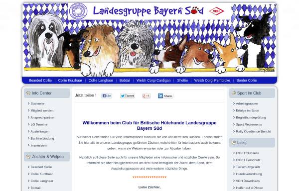Vorschau von www.cfbrh-bayern-sued.de, LG Bayern-Süd, Club für Britische Hütehunde e.V.