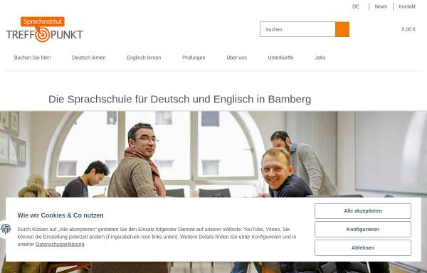 Vorschau von www.deutschkurse.com, Sprachinstitut Treffpunkt