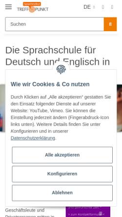 Vorschau der mobilen Webseite www.deutschkurse.com, Sprachinstitut Treffpunkt