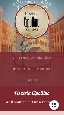 Vorschau der mobilen Webseite www.cipollino.at, Ristorante Cipollino