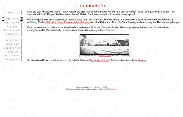 Vorschau von www.jochen-reincke.de, Panorama-Lochkameras