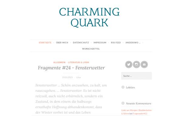 Vorschau von www.charmingquark.de, Charming Quark