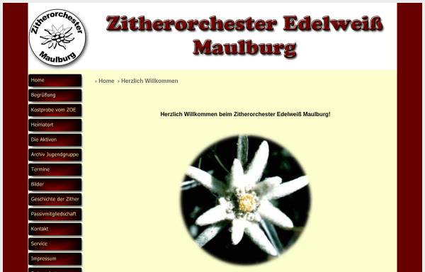 Vorschau von www.zoe-maulburg.de, Zitherorchesters Edelweiß Maulburg