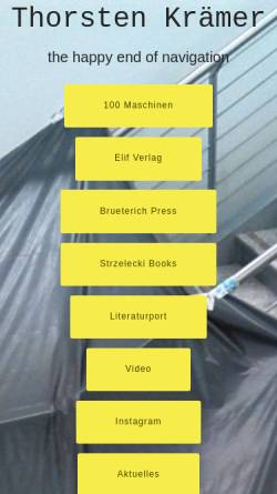 Vorschau der mobilen Webseite www.thorstenkraemer.de, Thorsten Krämer