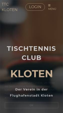 Vorschau der mobilen Webseite ttc-kloten.ch, TTC Kloten