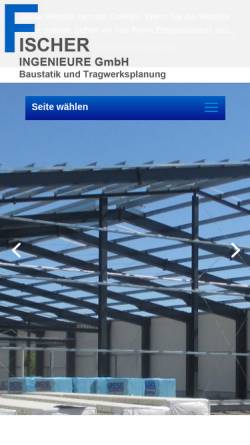 Vorschau der mobilen Webseite www.fi-baustatik.de, Fischer Ingenieure