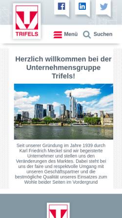 Vorschau der mobilen Webseite www.trifels.de, Trifels Verlag GmbH