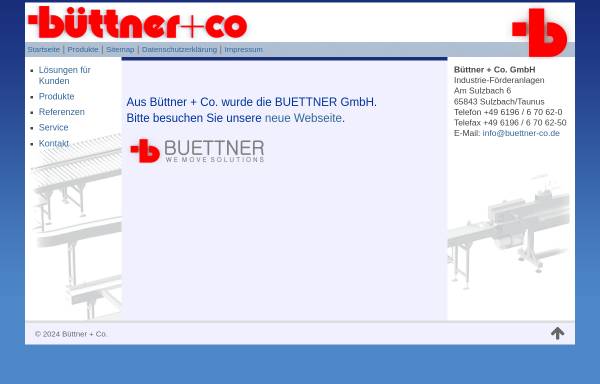Vorschau von www.buettner-co.de, Büttner + Co. GmbH