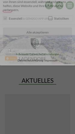Vorschau der mobilen Webseite www.ladendorf.at, Contibelt Band Systeme GmbH