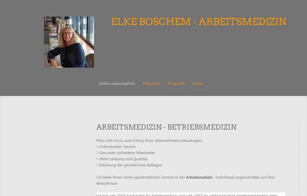 Elke Boschem, Fachärztin für Arbeitsmedizin