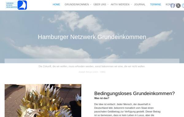 Vorschau von grundeinkommen-hamburg.de, Hamburger Netzwerk Grundeinkommen