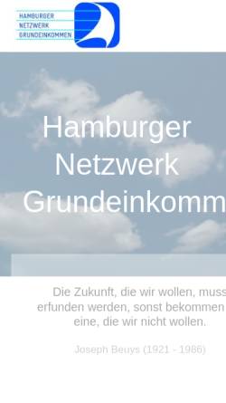 Vorschau der mobilen Webseite grundeinkommen-hamburg.de, Hamburger Netzwerk Grundeinkommen