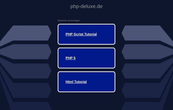 Vorschau von www.php-deluxe.de, PHP Deluxe