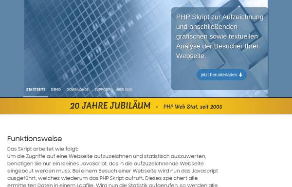 Vorschau von www.php-web-statistik.de, PHP Web Statistik