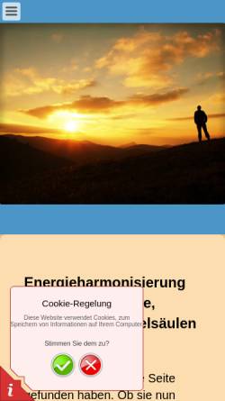 Vorschau der mobilen Webseite www.energie-harmonisierung.de, Energie-Harmonisierung
