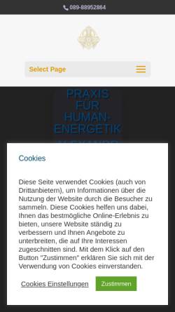 Vorschau der mobilen Webseite humanenergetik.eu, Heilpraxis Schäfer