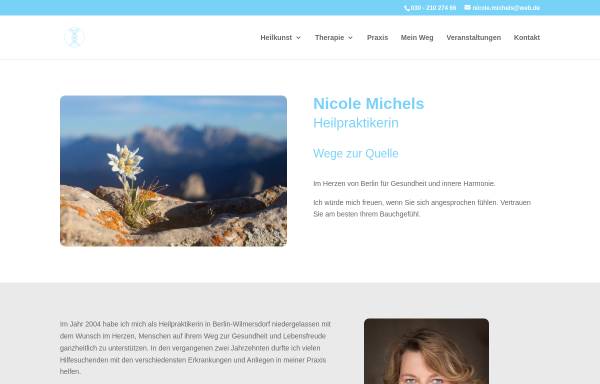 Vorschau von www.heilpraktikerin-michels.de, Nicole Michels - Bioenergetik Extrasens