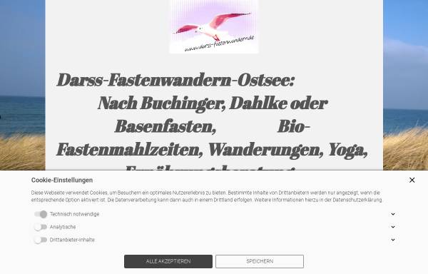 Vorschau von www.darss-fastenwandern.de, Fastenwandern auf der Halbinsel Darß