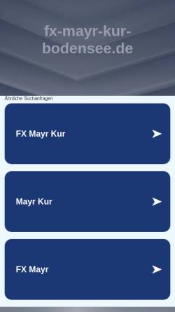 Vorschau der mobilen Webseite www.fx-mayr-kur-bodensee.de, F.X. Mayr-Kur am Bodensee