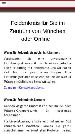 Vorschau der mobilen Webseite www.feldenkraismovespeople.de, Carolin Theuring