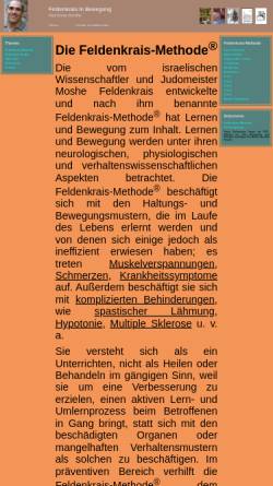 Vorschau der mobilen Webseite www.feldenkrais-training.de, Feldenkrais in Bewegung