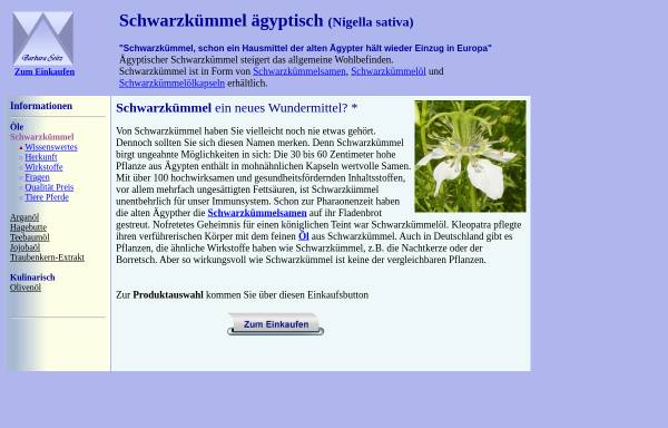 Vorschau von www.schwarz-kuemmel.de, Ägyptischer Schwarzkümmel