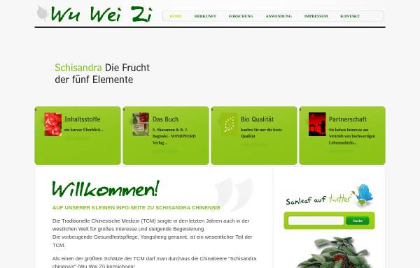 Vorschau von www.wuweizi.de, Wu Wei Zi - Heilfrucht Schisandra (Vitalbeere)