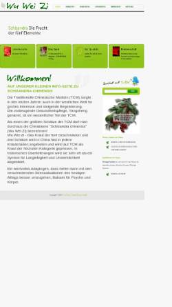 Vorschau der mobilen Webseite www.wuweizi.de, Wu Wei Zi - Heilfrucht Schisandra (Vitalbeere)