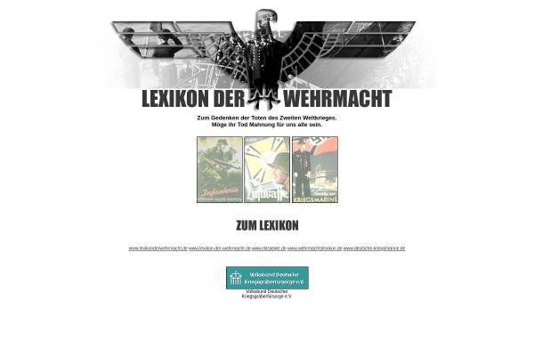 Vorschau von www.lexikonderwehrmacht.de, Lexikon der Wehrmacht