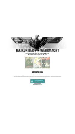 Vorschau der mobilen Webseite www.lexikonderwehrmacht.de, Lexikon der Wehrmacht
