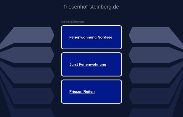 Vorschau von www.friesenhof-steinberg.de, Friesenhof Steinberg