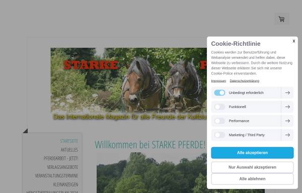 Vorschau von www.starke-pferde.de, Starke Pferde