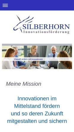 Vorschau der mobilen Webseite www.silberhorn-hof.de, Silberhorn Management Consulting - Robert Silberhorn e.K.