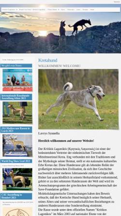 Vorschau der mobilen Webseite www.kretahund.de, Kritikos Lagonikos