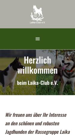 Vorschau der mobilen Webseite www.laika-club.de, Laika - Club e.V.