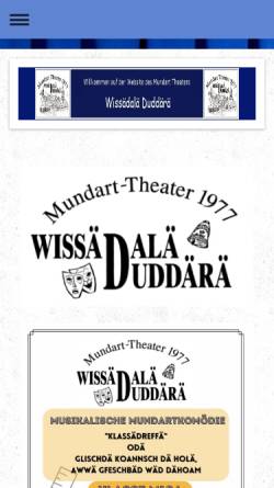 Vorschau der mobilen Webseite www.duddaerae.de, Wissädalä Duddärä