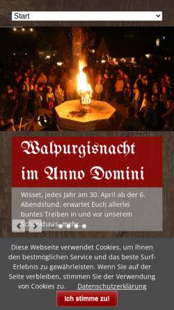 Vorschau der mobilen Webseite www.annodomini.de, Anno Domini