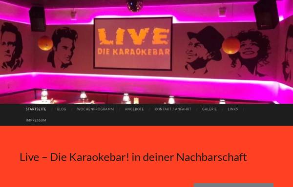 Vorschau von www.live-diekaraokebar.de, Live - Die Karaokebar