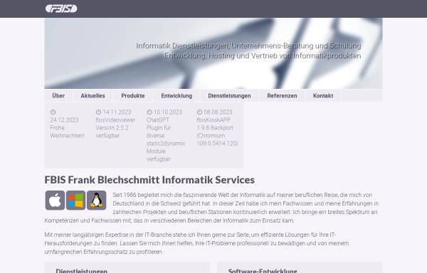 Vorschau von www.fbis.ch, FBIS Informatik Dienstleistungen